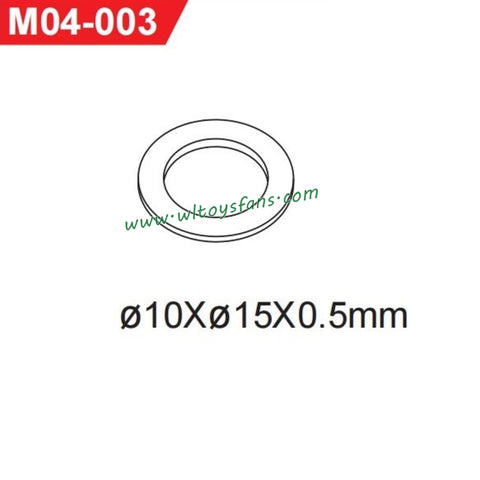 UDIRC UD1001 RC Car Parts 10x15x0.5mm Washer M04-003