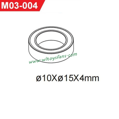 UDIRC UD1001 RC Car Parts 10x15x4mm Ball Bearing M03-004