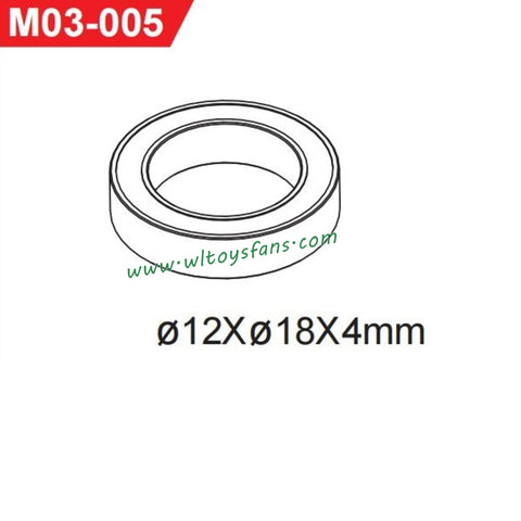 UDIRC UD1001 RC Car Parts 12x18x4mm Ball Bearing M03-005