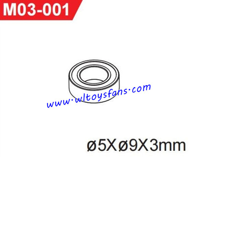 UDIRC UD1001 RC Car Parts 5x9x3mm Ball Bearing M03-001