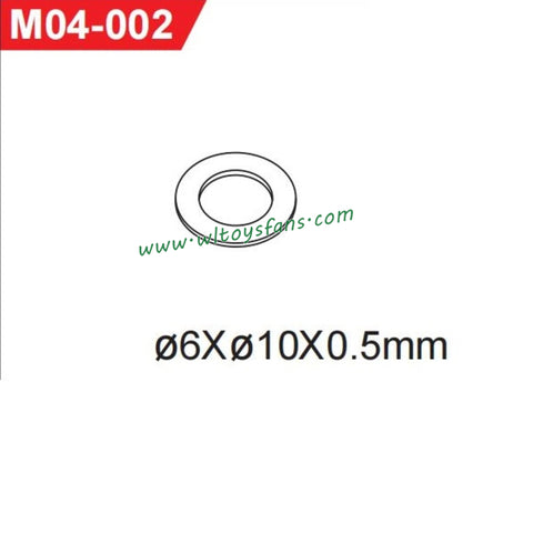 UDIRC UD1001 RC Car Parts 6x10x0.5mm Washer M04-002