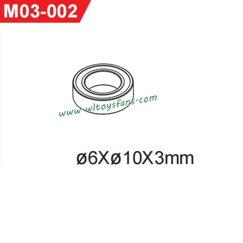 UDIRC UD1001 RC Car Parts 6x10x3mm Ball Bearing M03-002
