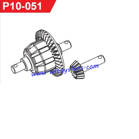 UDIRC UD1001 RC Car Parts Front Differential Assembly P10-051
