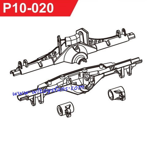 UDIRC UD1001 RC Car Parts Rear Axle Housing P10-020