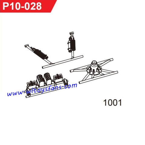 UDIRC UD1001 RC Car Parts Rear Roll Cage P10-028