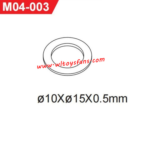 UDIRC UD1002 1002se RC Car Parts 10x15x0.5mm Washer M04-003
