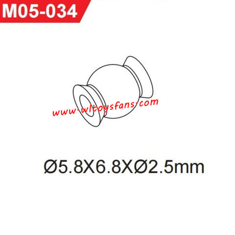UDIRC UD1002 1002se RC Car Parts 5.8x6.8x2.5mm Hollow Ball M05-034