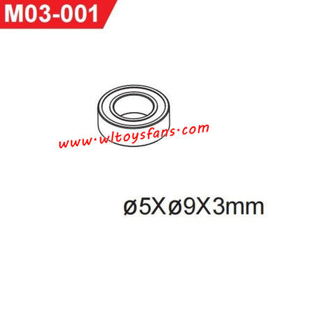 UDIRC UD1002 1002se RC Car Parts 5x9x3mm Ball Bearing M03-001