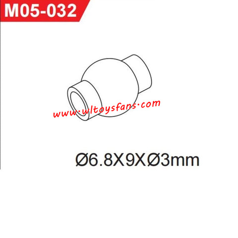 UDIRC UD1002 1002se RC Car Parts 6.8x9x3mm  Hollow Ball M05-032