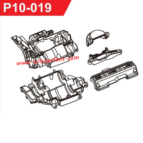 UDIRC UD1002 1002se RC Car Parts Central Transmission Housing P10-019