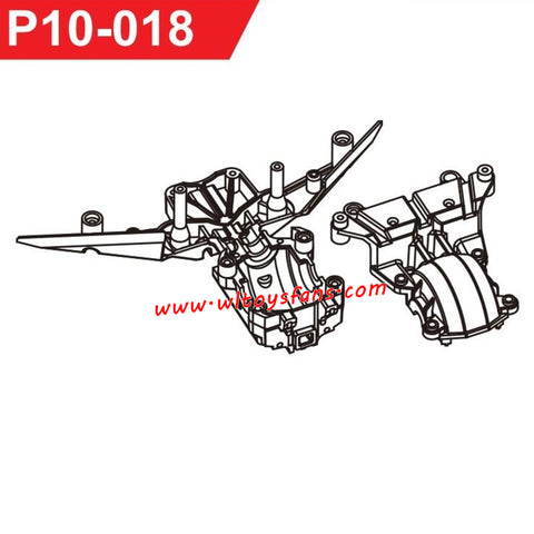 UDIRC UD1002 1002se RC Car Parts Front Gearbox Shell P10-018