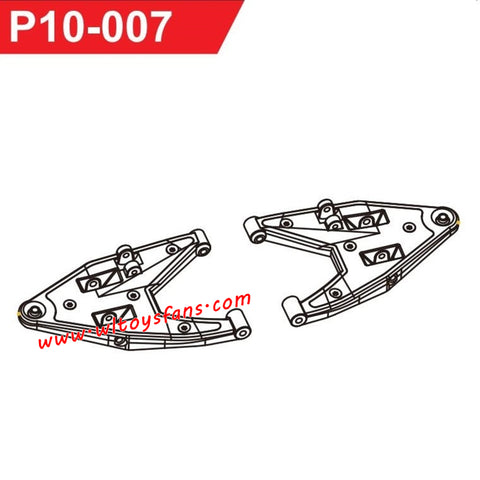 UDIRC UD1002 1002se RC Car Parts Front Lower Swing Arms  P10-007