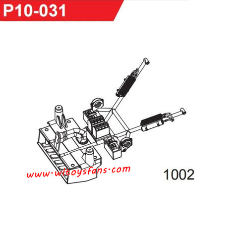 UDIRC UD1002 1002se RC Car Parts Rear Roll Cage P10-031