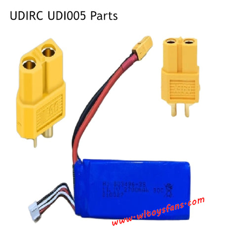 UDIRC UDI005 RC Boat Parts 11.1V 2700mAh Battery XT60 Plug
