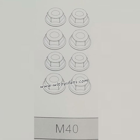 MJX Hyper Go 14211 Short Course RC Truck Parts M4 Wheel Nuts M40