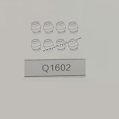 MJX Hyper Go 14211 RC Truck Parts Steering Pivot Balls Q1602